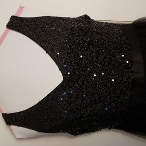 Elegant Black Sequin Dress